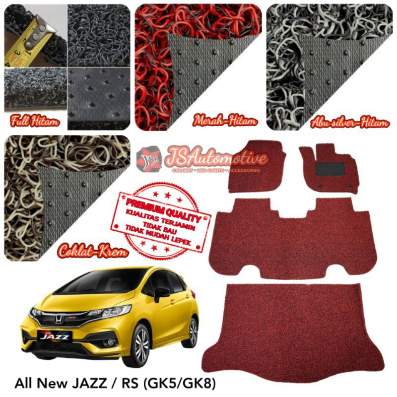 Jual Karpet Mie PREMIUM All New Honda JAZZ / RS GK5 GK8 Full hingga