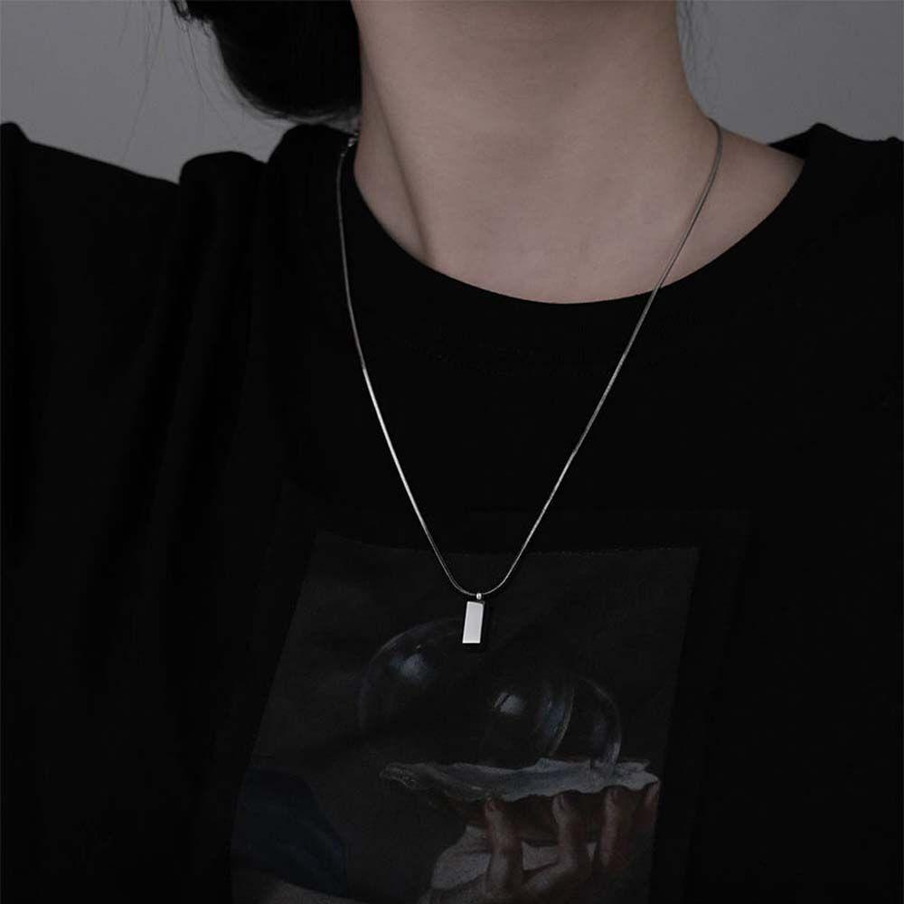 REBUY Rebuy Men Necklace Cool Simple Women Boyfriend Gift Sweater Rantai Pasangan Kalung Gaya Korea Necklace