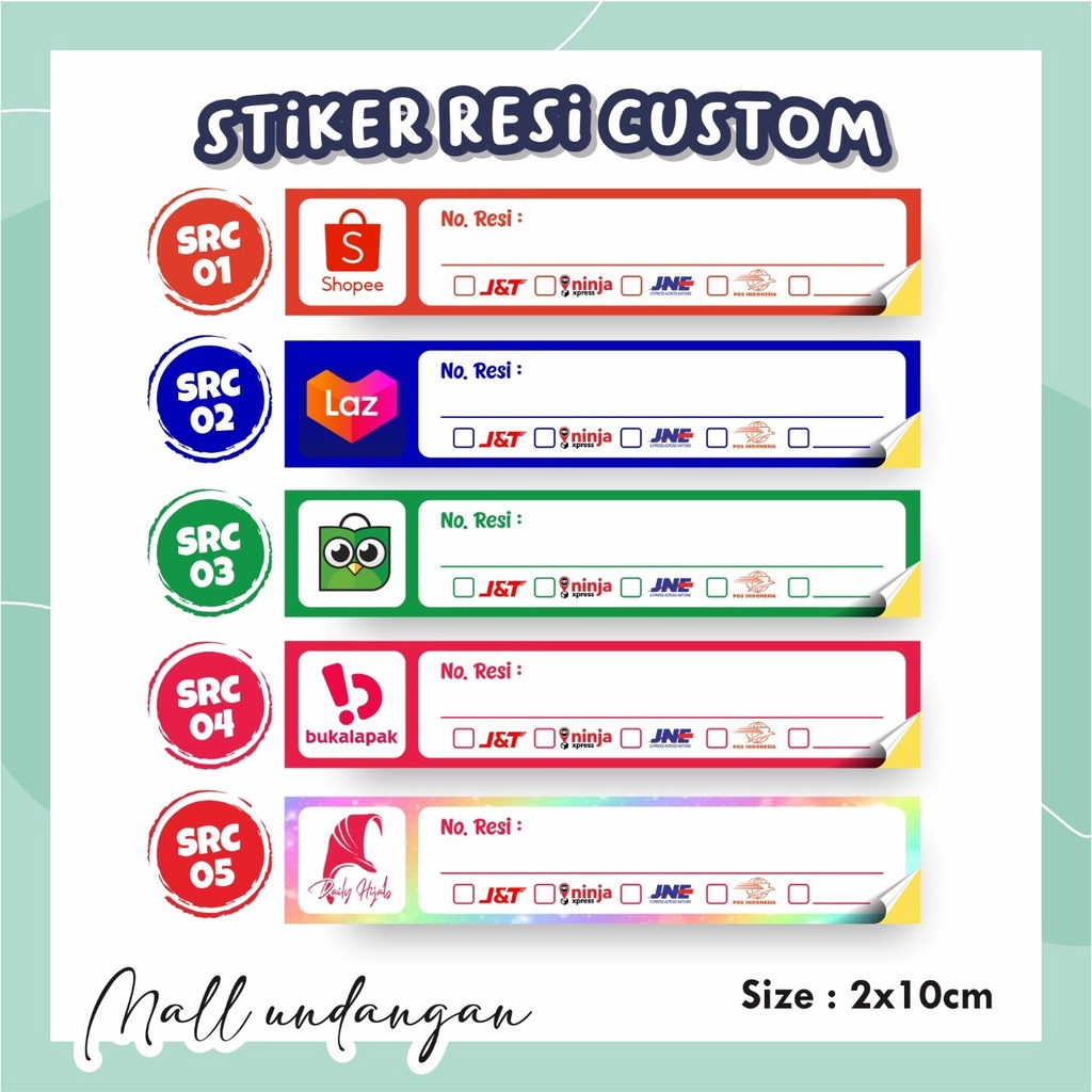 

STIKER LABEL RESI PENGIRIMAN - STICKER LABEL RESI CUSTOM