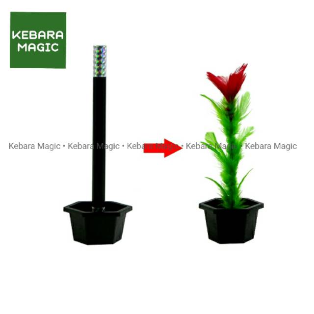 Alat Sulap Wand To Flower - Sulap Tongkat - Sulap Bunga - Sulap Tongkat Jadi Bunga - Kebara Magic