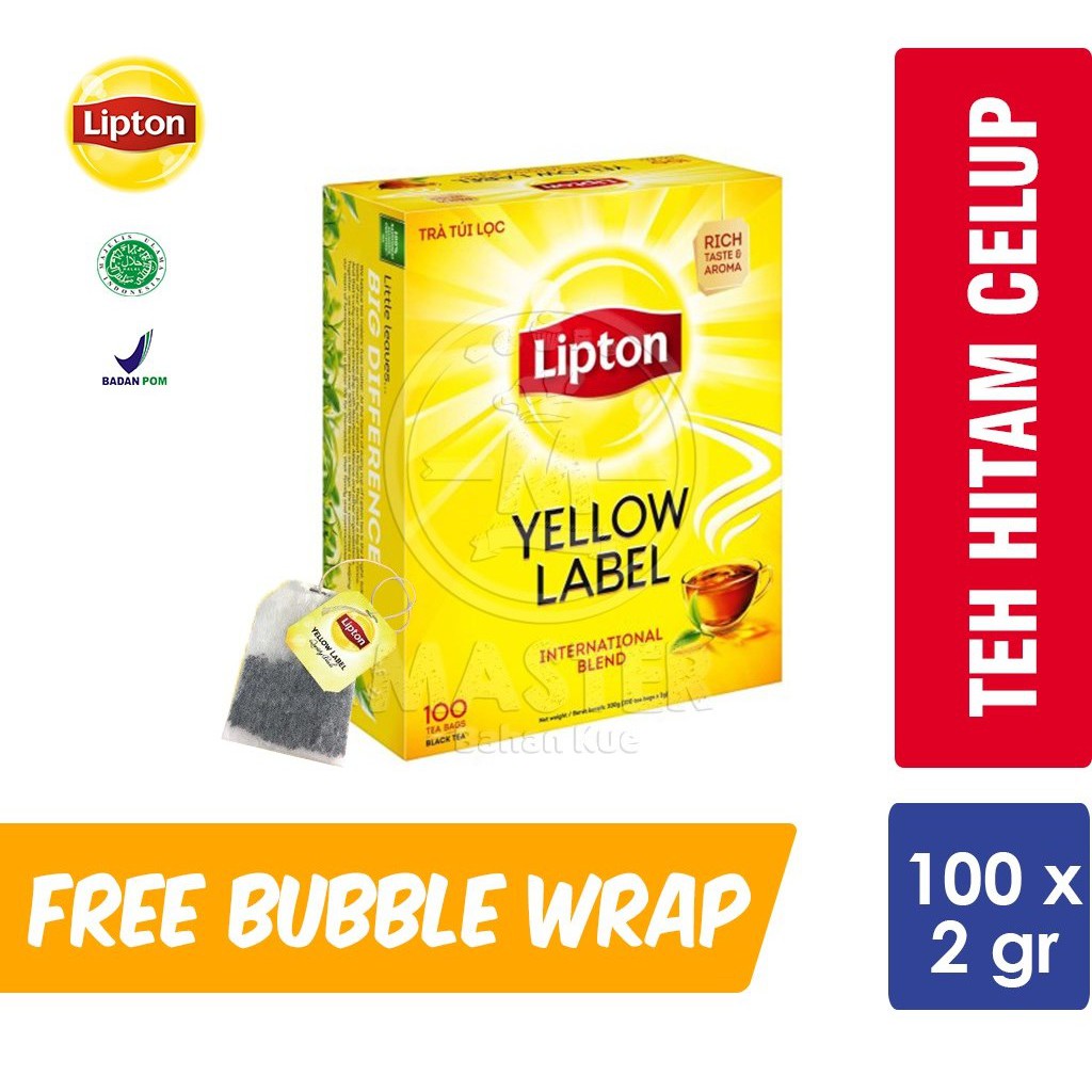 

Lipton Yellow Label Teh Hitam Celup 100x2 gr [1 BOX]