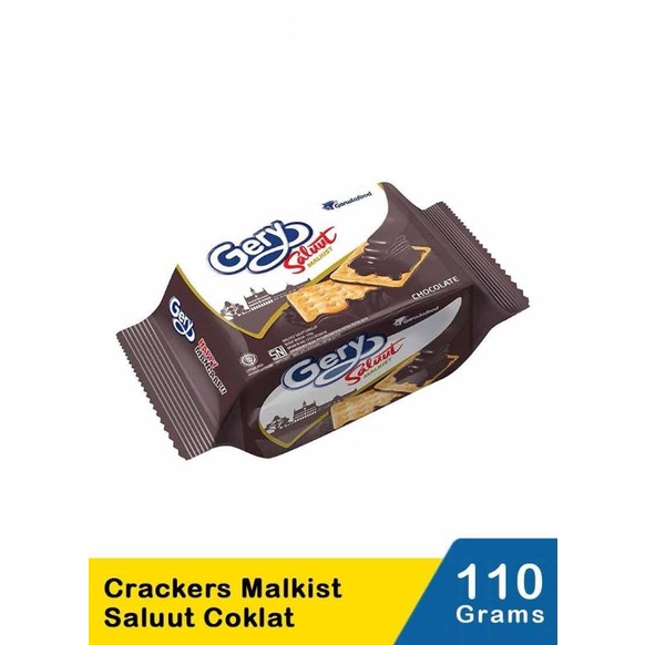 

Gery Crackers Malkist Saluut Coklat 110G