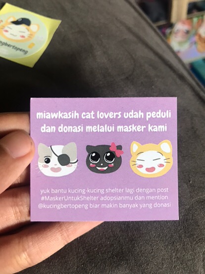 Masker Bordir Dua Lapis Ada Tempat Tisu (22x13cm)