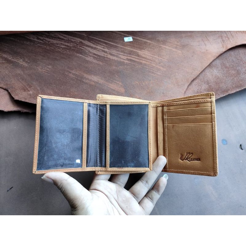 Dompet Lipat 3/4 Wr.Leather Kulit Sapi Asli