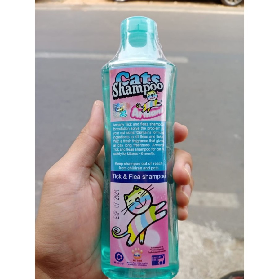 shampo kucing anti kutu dan aroma therapy armani 250 ml