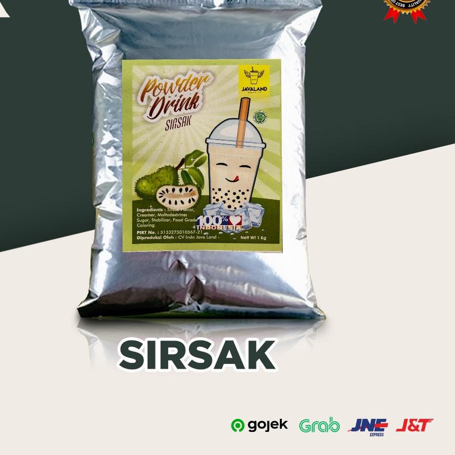 

Kekinian - Bubuk Minuman Bubble Powder Drink rasa Sirsak ORIGINAL Javaland 1kg