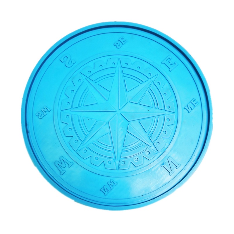 SIY  Compass Resin Coaster Mold Silicone Jewelry Tray Epoxy Resin Casting Mold