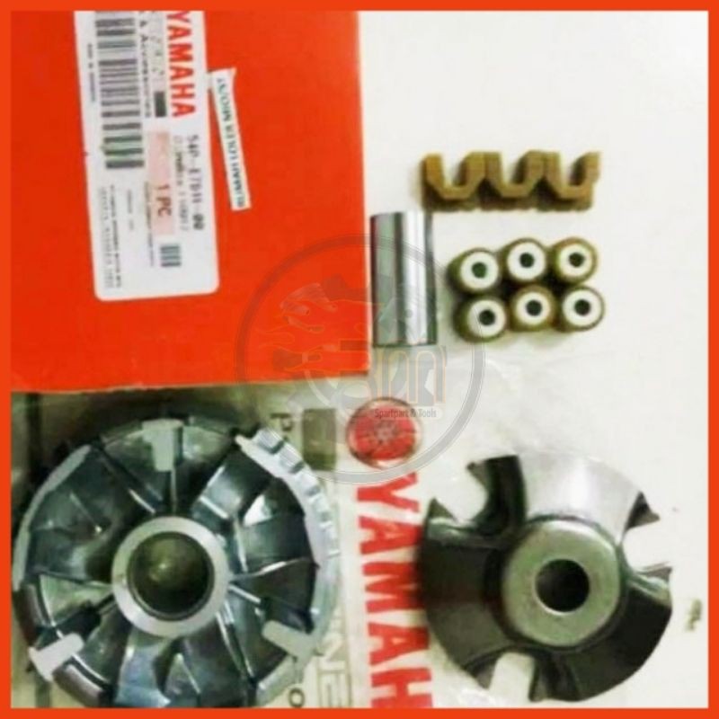 RUMAH ROLLER ASSY SATU SET YAMAHA MIO J-MIO M3-XRIDE X RIDE KODE PART: 54P