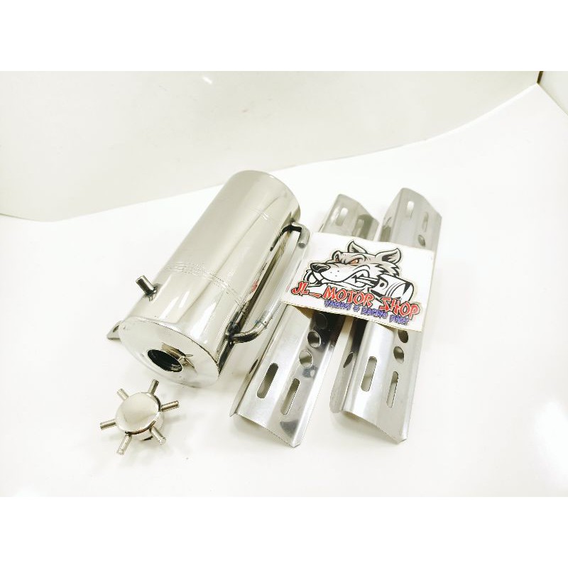 Botol Oli Samping Plus Lis Radiator Samping Ninja R RR Chrome Croom Chrom