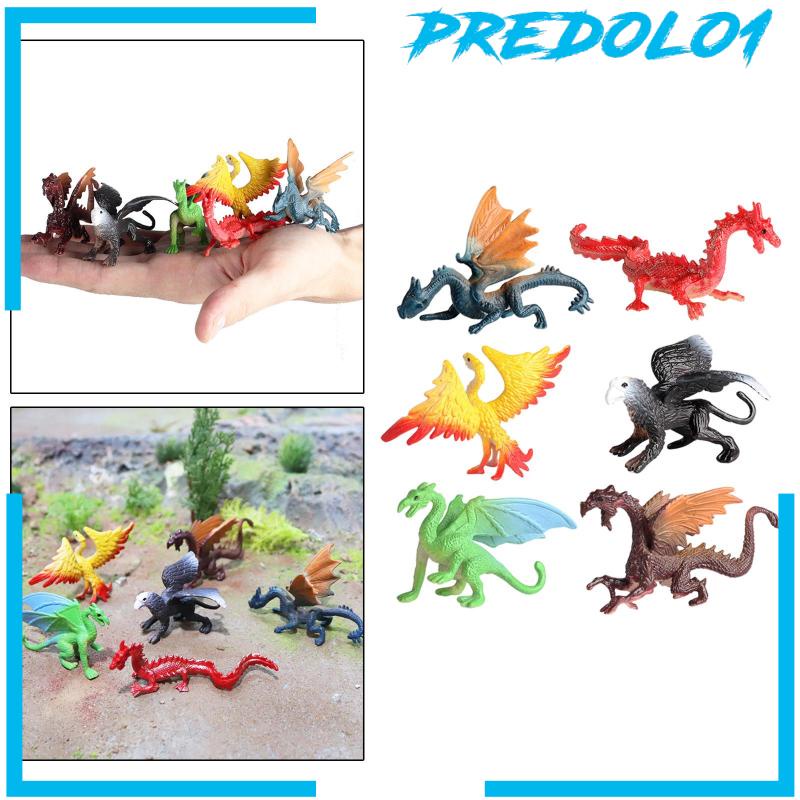 [PREDOLO1] 6 Pieces Dinosaur Model Action Figurine Teaching Prop Classrooms Rewards