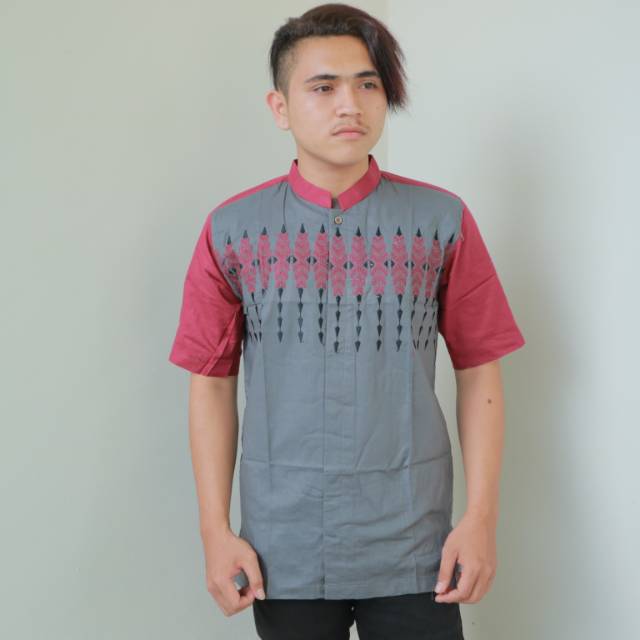 Baju Koko Muslim Dewasa Pria Lengan Pendek Abu Al Muttaqin Pasar Tasik Tanah Abang Jakarta