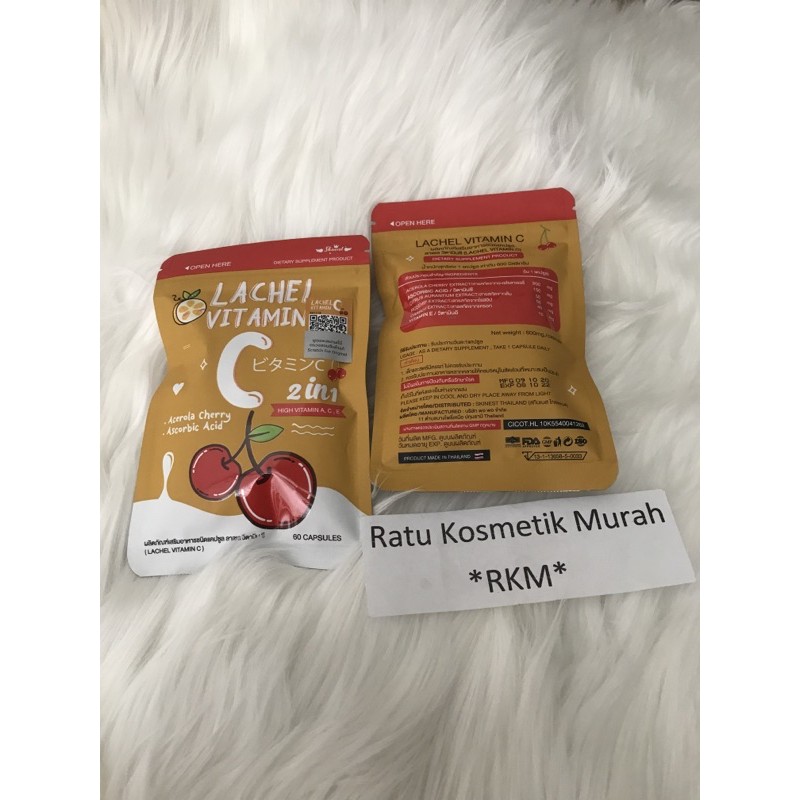 ( READY) LACHEL VITAMIN C BY SKINEST THAILAND 100% ORI / SUPPLEMENT UNTUK PEMUTIH KULIT