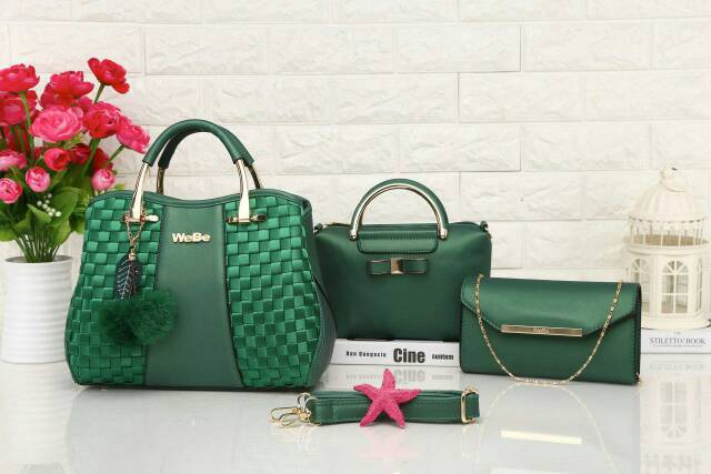 Tas WEBE* adelin 8637-3 (3in1) wanita branded batam fashion import