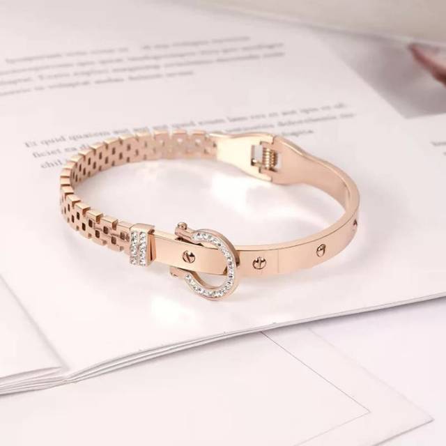 PROMO BEST SELLER GELANG TITANIUM WANITA FASHION DAN BOX PREMIUM IMPORT