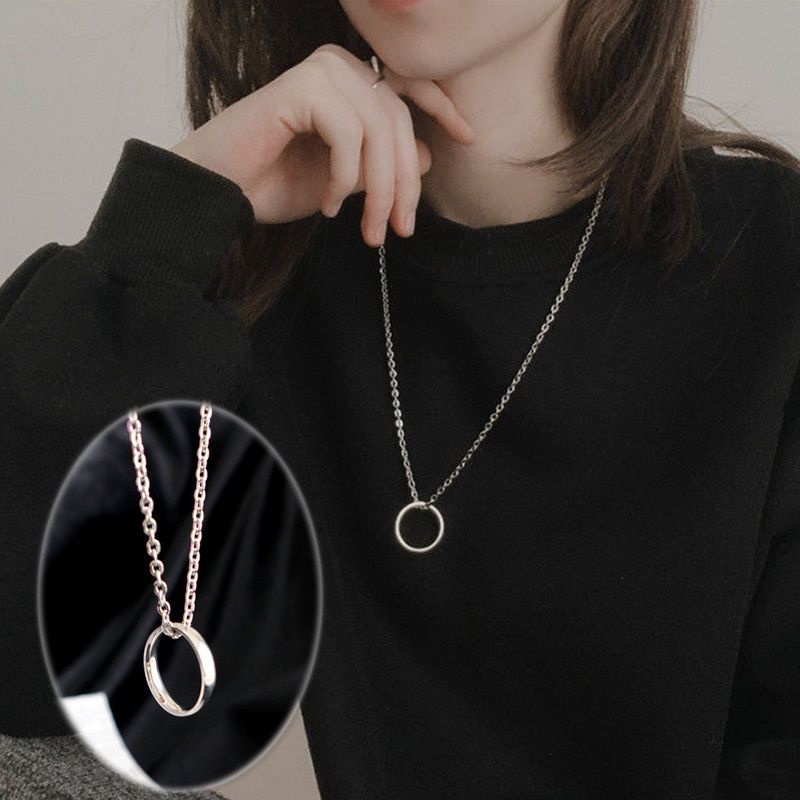 Kalung Rantai Unisex Korean Style Titanium (Panjang 45 cm)