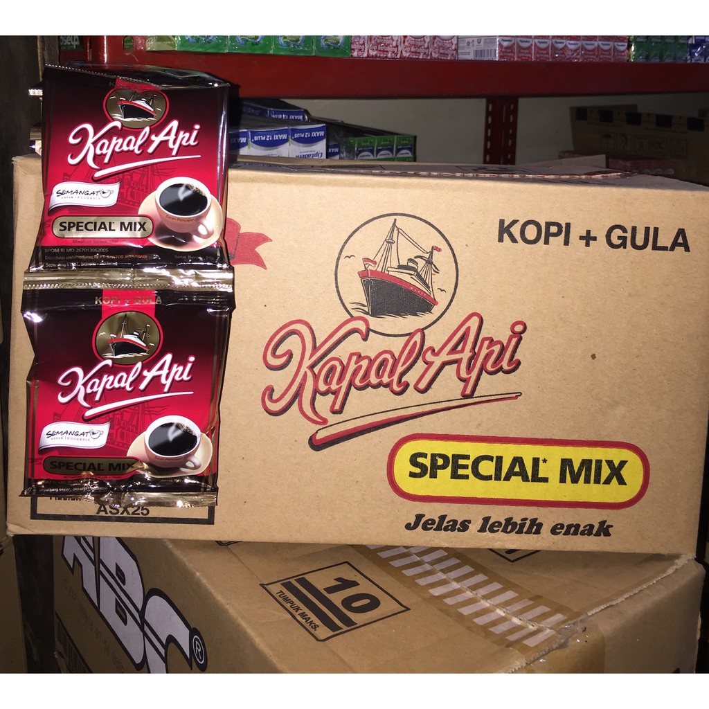 

Kapal Api Special Mix Sachet 25gr Dus