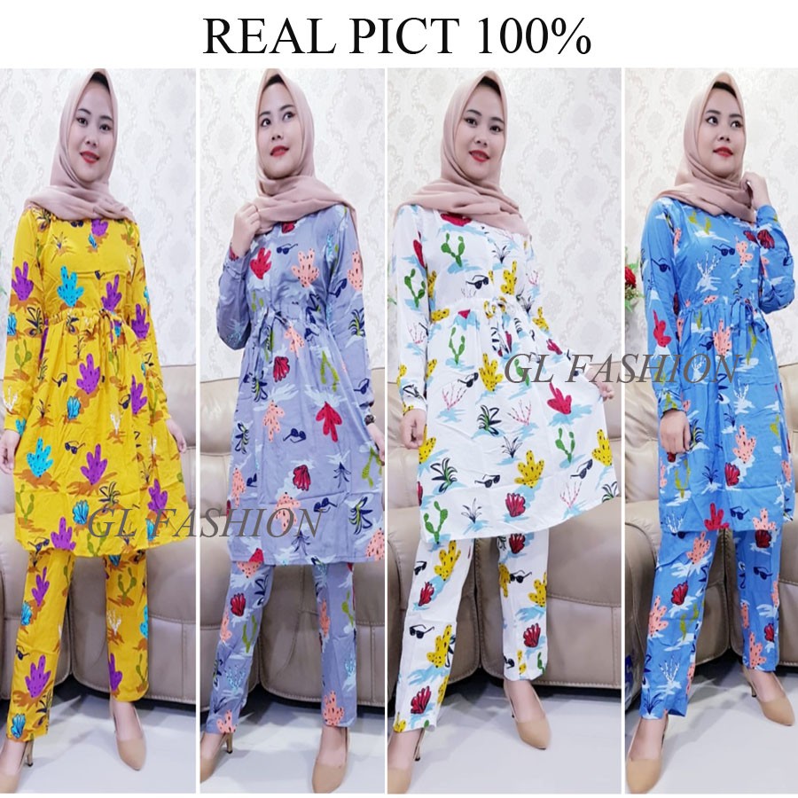 SETELAN KATUN KAKTUS BUSUI GL FASHION