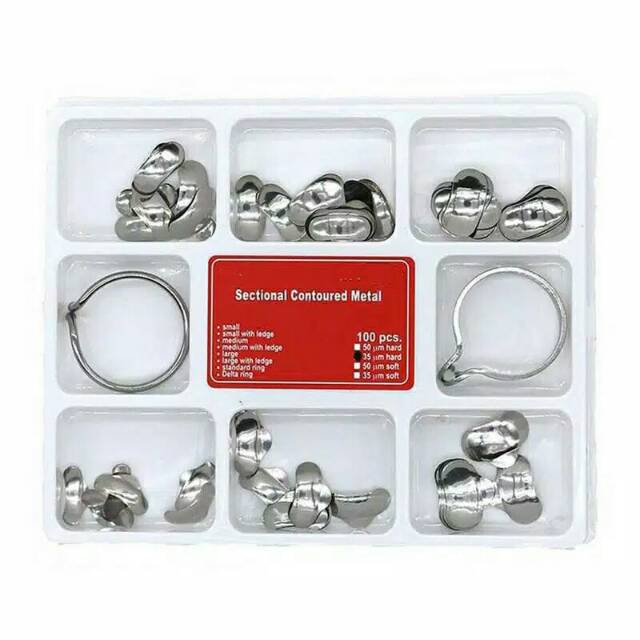 dental sectional countoured matrix metal ginjal band wedges set  matriks dental