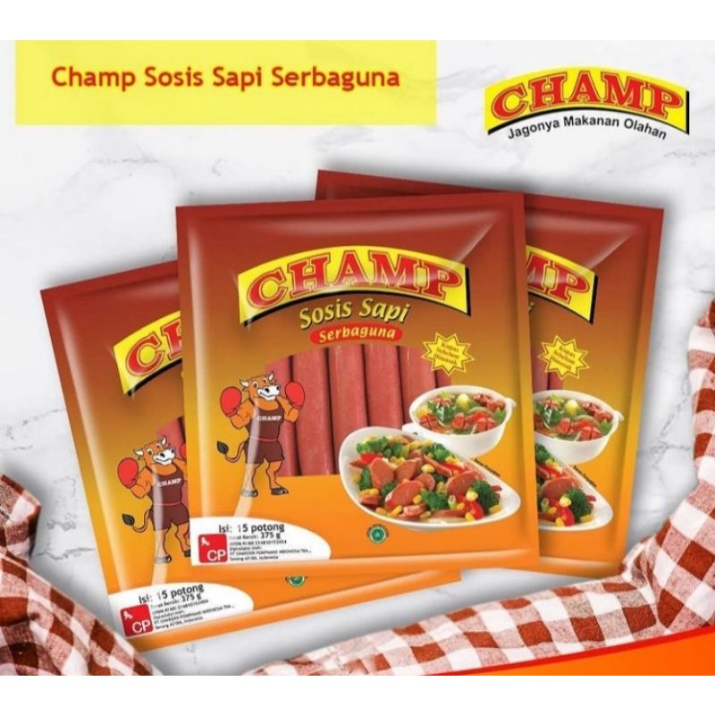 

Sosis Sapi Champ 375gram