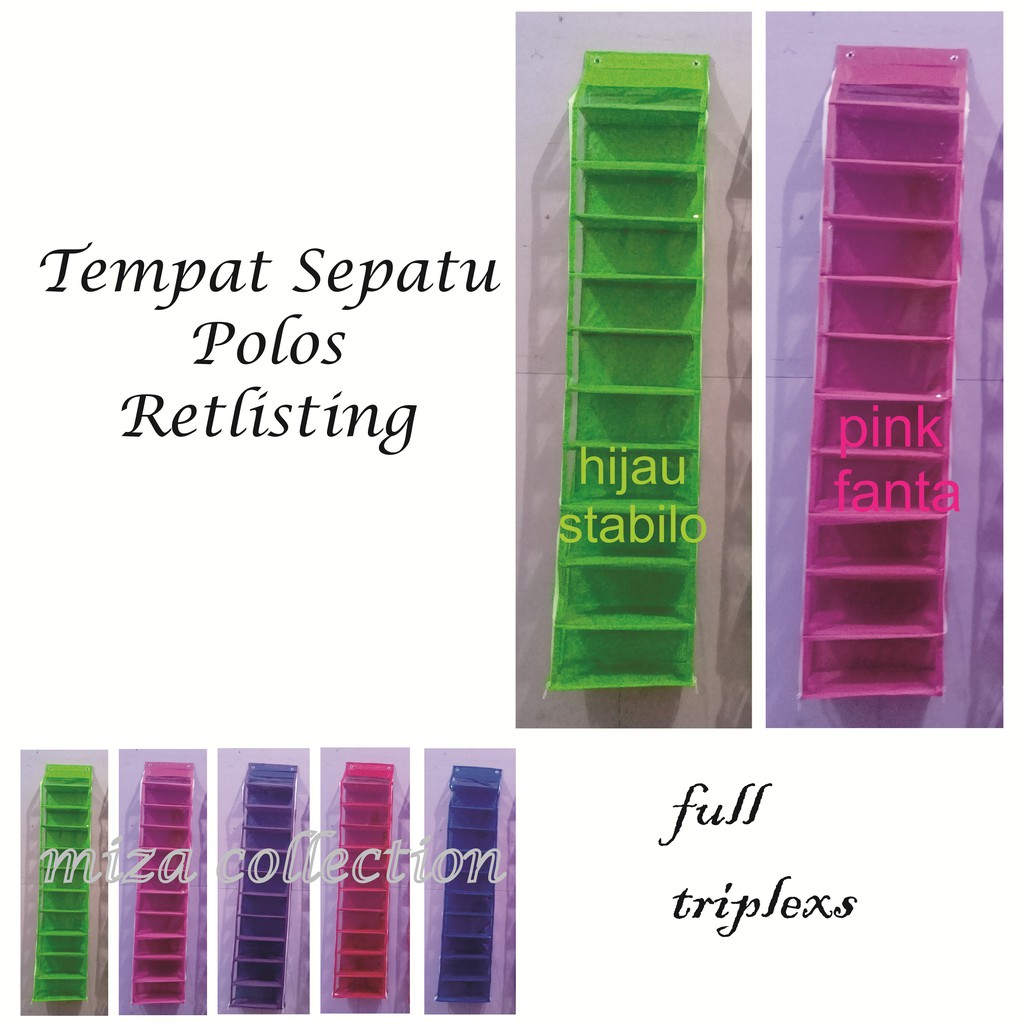  RAK  SEPATU  POLOS PANJANG RIT Shopee  Indonesia