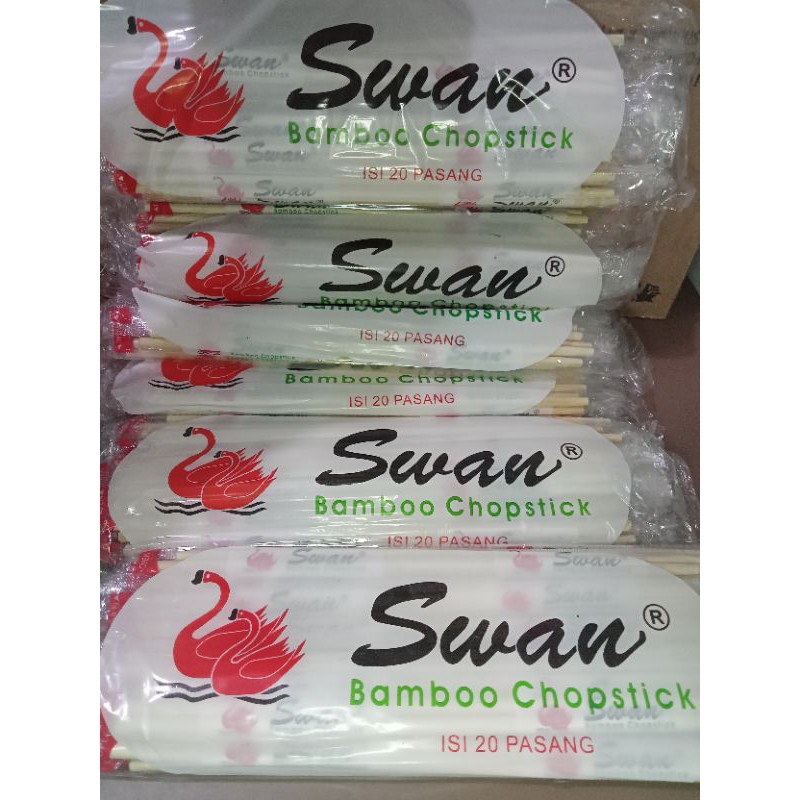 Sumpit Bambu Swan isi 20pasang