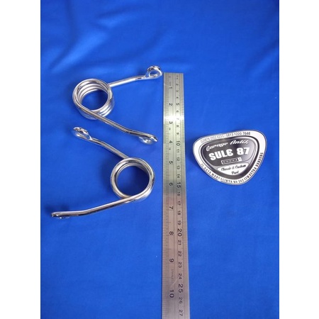 per jok spring jok penitik spiral chopper motor inggrisan kustom royal enfield kawasaki w175 BSA Mat