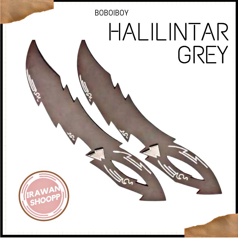 Mainan Anak / Senjata / Pedang Boboiboy Halilintar Grey - 1pc