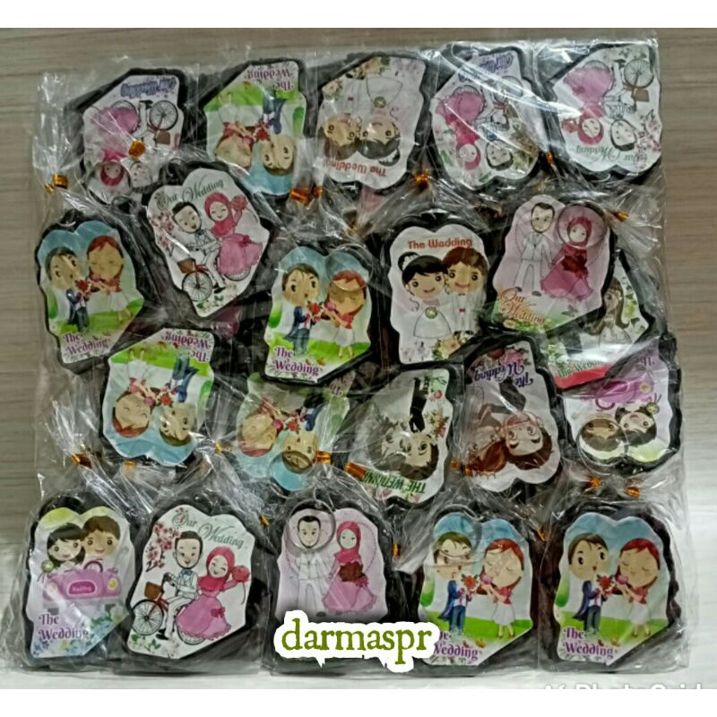 Souvenir Gantungan Kunci Wedding Souvernir Hadiah Pernikahan Sovenir Murah ISI 100PCS