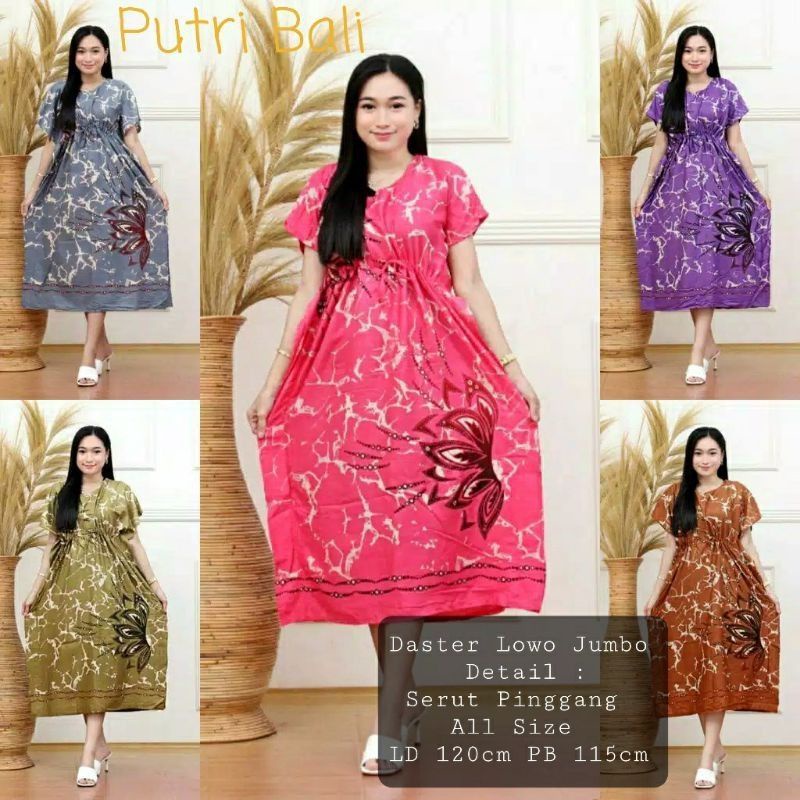 Daster Lowo Jumbo Baju Wanita Lengan Pendek Dewasa Murah Kekinian