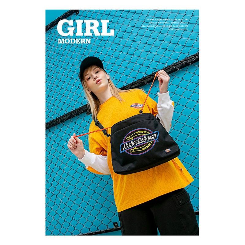 DICKIES tas bahu selempang utusan siswa baru tas kanvas liar