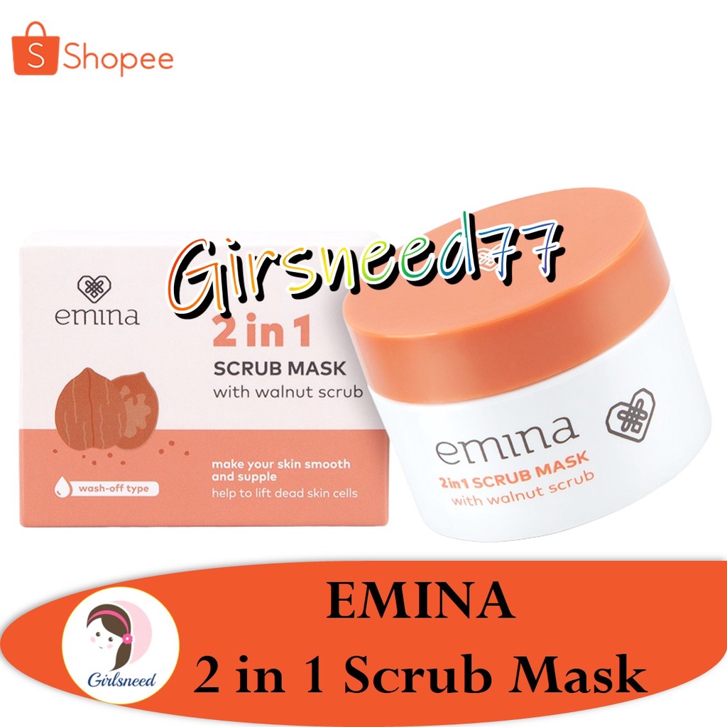 EMINA 2 in 1 Scrub Mask GIRLSNEED77