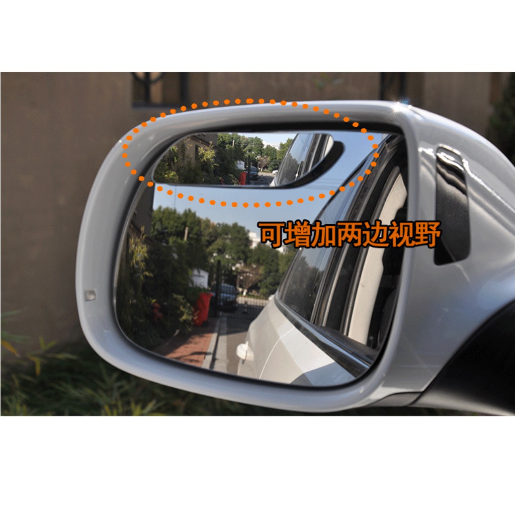 Kaca Cembung Spion Mobil PERSEGI PANJANG OVAL TANPA BINGKAI Non Frame mini Mirror