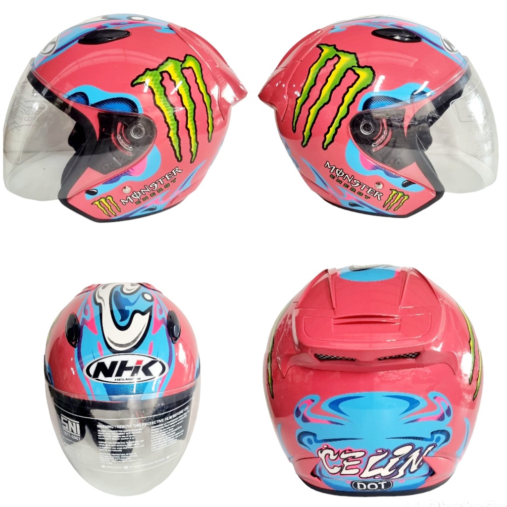 HELM R6 MOTIF. ( FREE PACKING BOX )