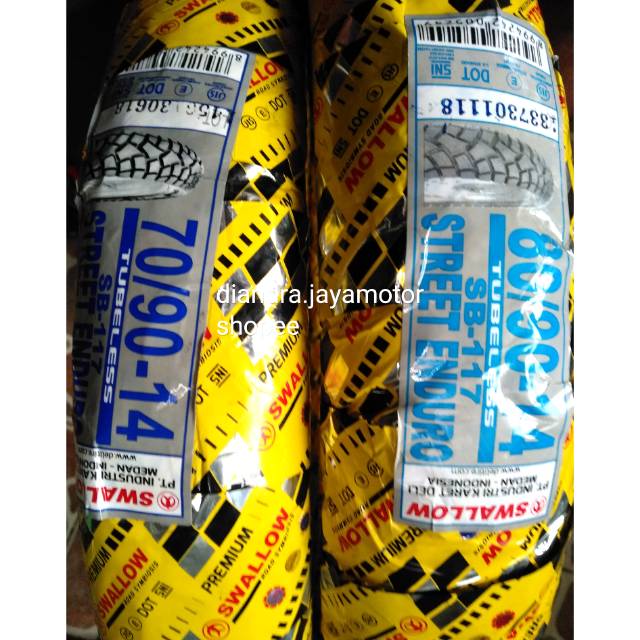 Paket ban tubles swallow matic (semi cross) UK.70/90 &amp; 80/90.14 free pentil.for all matic