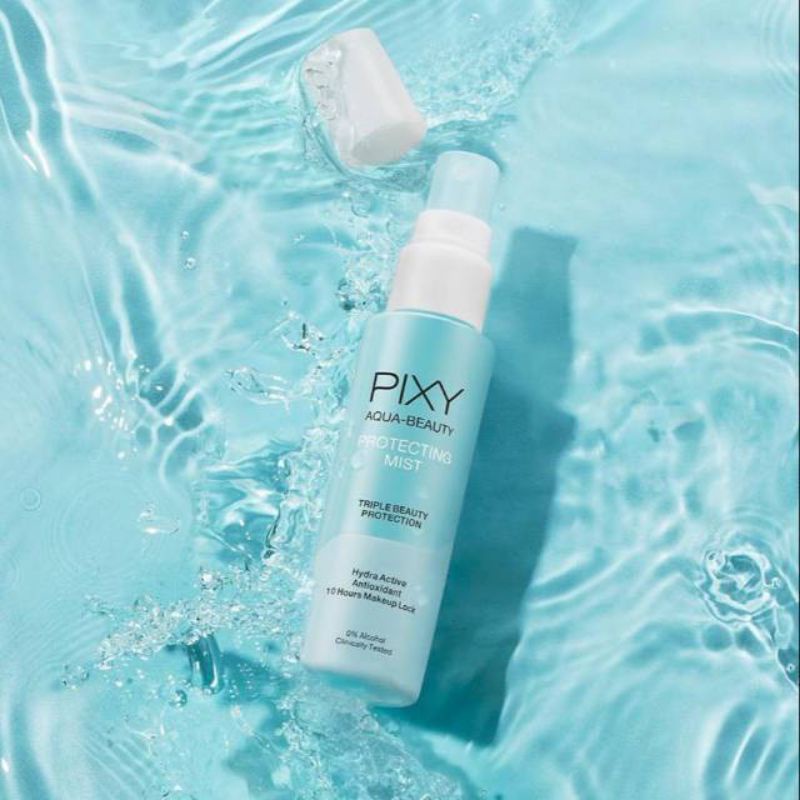 Pixy Aqua Protecting Mist / Pixy setting Spray Wajah isi 60ml Ready Stok Original 100%