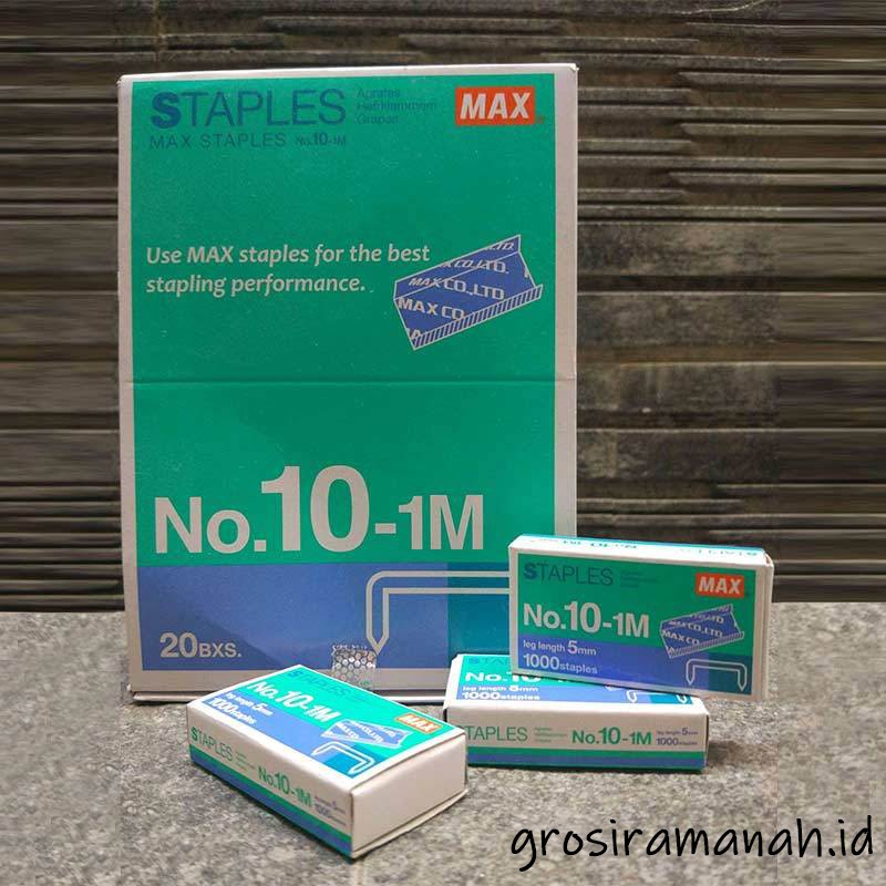 Isi Staples Max No.10 / No. 10-1M Original Asli (terlaris)