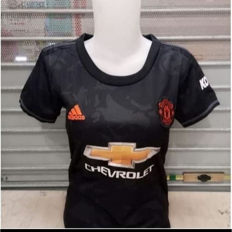 Jersey TERBARU Ladies MU Manchester United 3rd Third Black list Orange 2019/2020 Ladies 19/20 Premiu