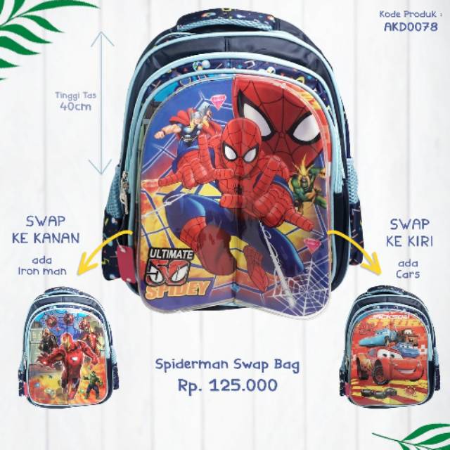 

Swap bag Spiderman