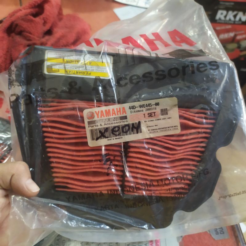 FILTER UDARA YAMAHA XEON 125 XEON KARBU ORI SARINGAN HAWA UDARA XEON KARBU ORI YGP OEM 44D-WE445-00
