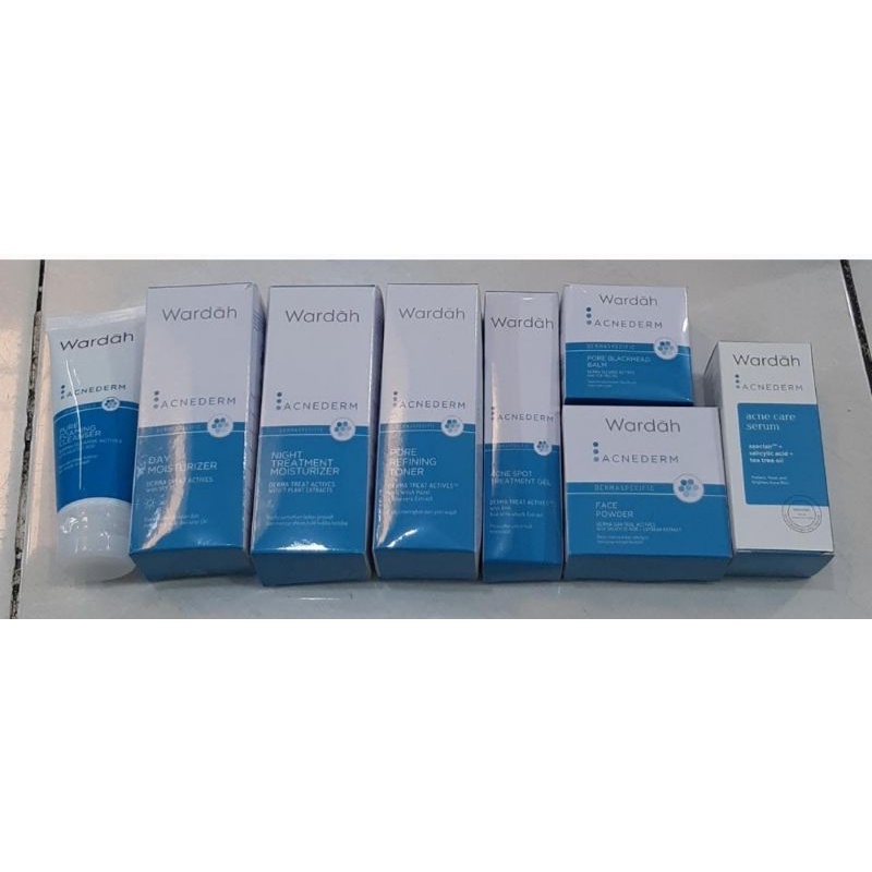 Promo Paket Wardah Acnederm Series Complete Package 8 in 1 Promo