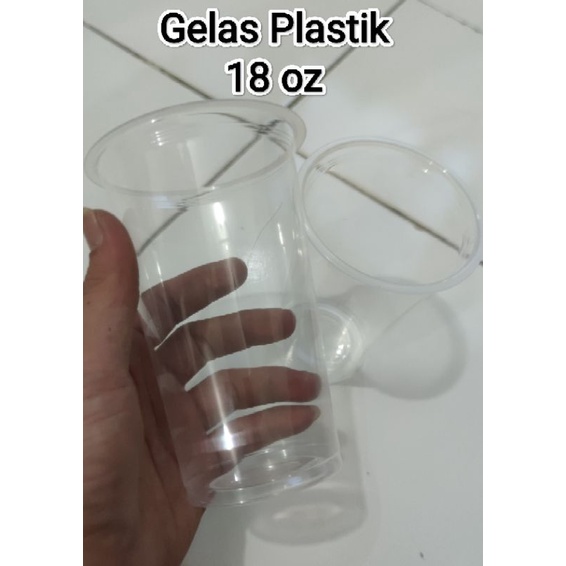 Gelas Plastik Pp 18 OZ / Gelas Cup Plastik 18 oz / Gelas  plastik Cup / Cup Plastik @50pcs