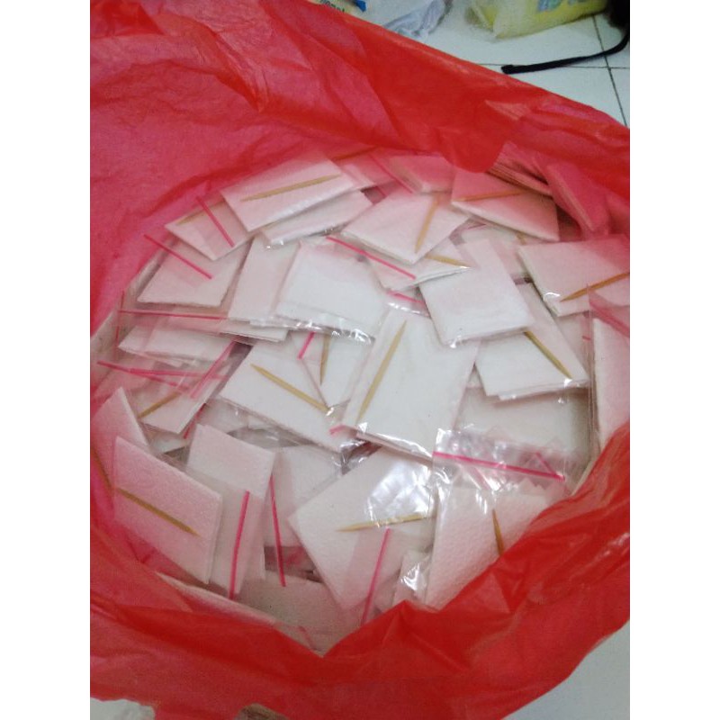 READY TISU MAKAN PRASMANAN / HAJATAN / PESTA PERNIKAHAN-Tissu Putih