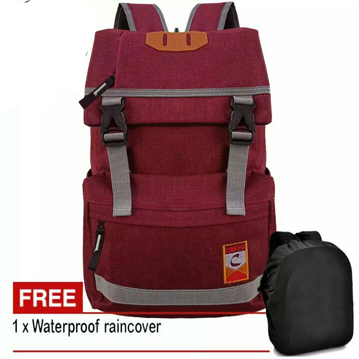 tas pria tas wanita tas ransel pria tas ransel korea tas laptop pria dan wanita tas cavero - red