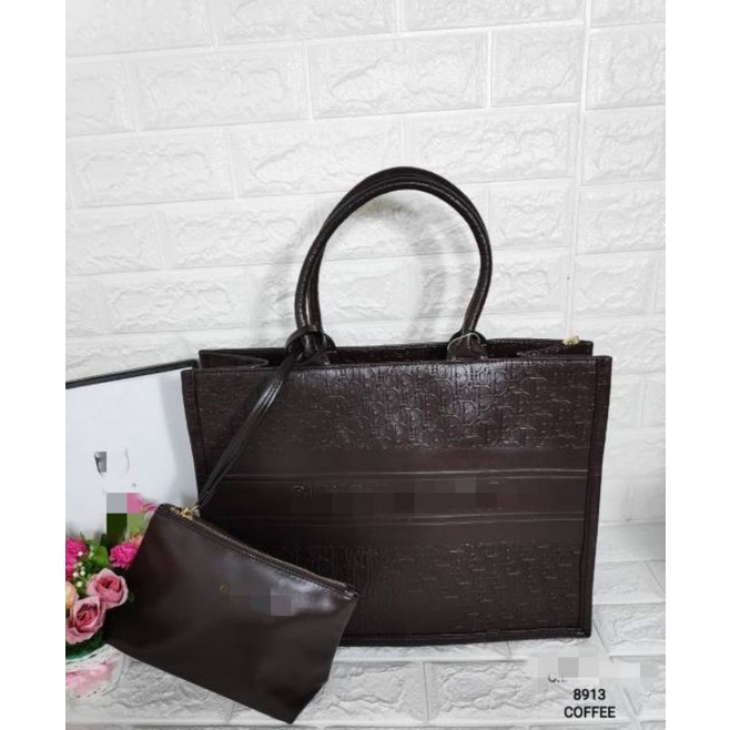 TOTE BAG BAHAN LEATHER BAG 2IN1 Kode 8913