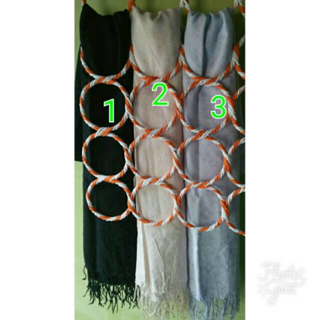 syal batik katun doby polos