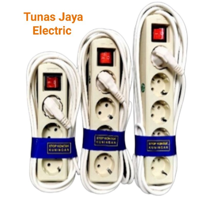 Stop Kontak Arde 5Lb Saklar + Kabel Tembaga 5 Meter SNI