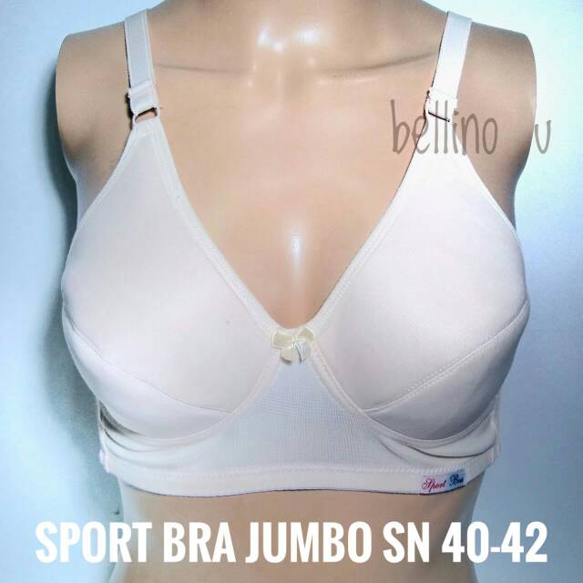 SPORT BRA JUMBO TANPA KAWAT SIZE 40 42 Bh Wanita Tanpa Kawat Kutang Ibu Bra Cewek 40 42 Kait 2