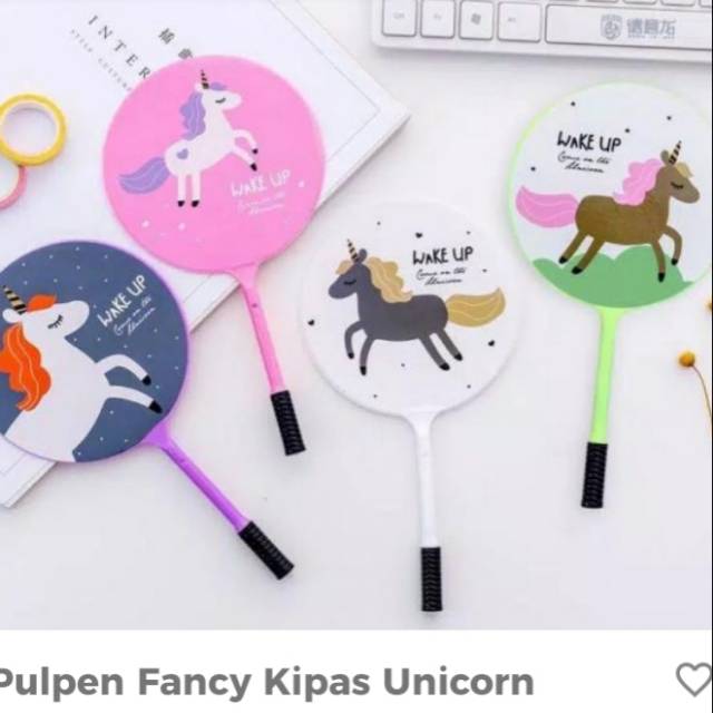 

Pulpen fancy kipas unicorn/oldshop
