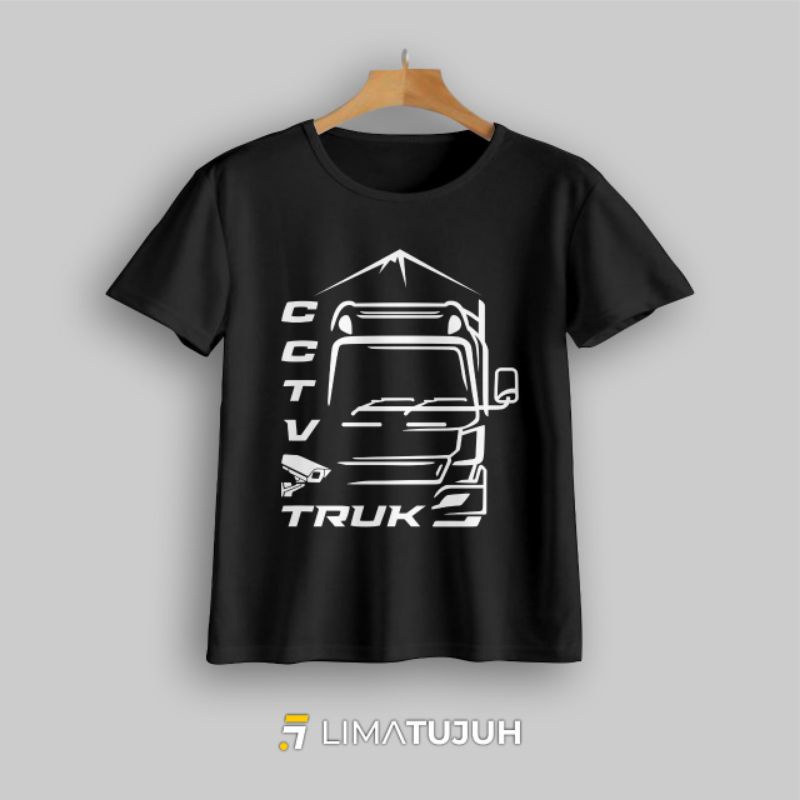 Baju Kaos Anak CCTV Truck Truk Mania ( 1 - 12 Tahun ) Bahan Combed 30s Premium