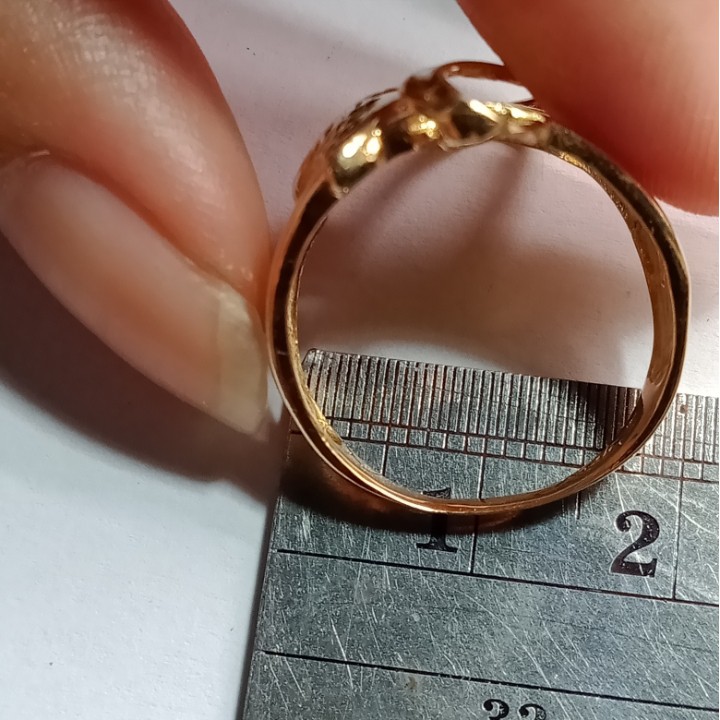 Cincin Emas 17K - 4.8 gr Kadar 750 - 1268